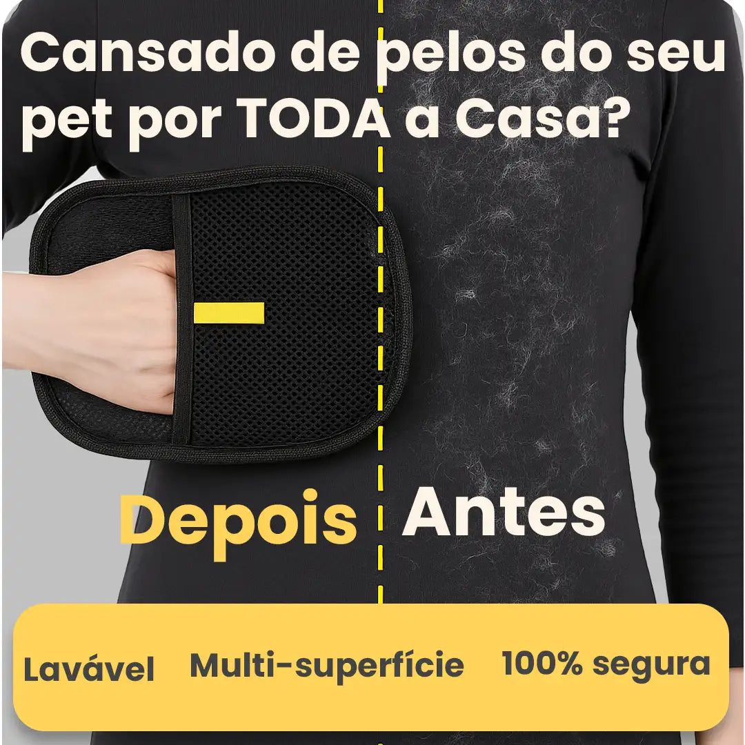 Luva para remoção de pelos