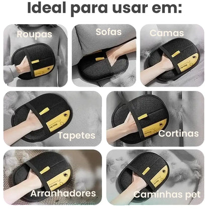 Luva para remoção de pelos