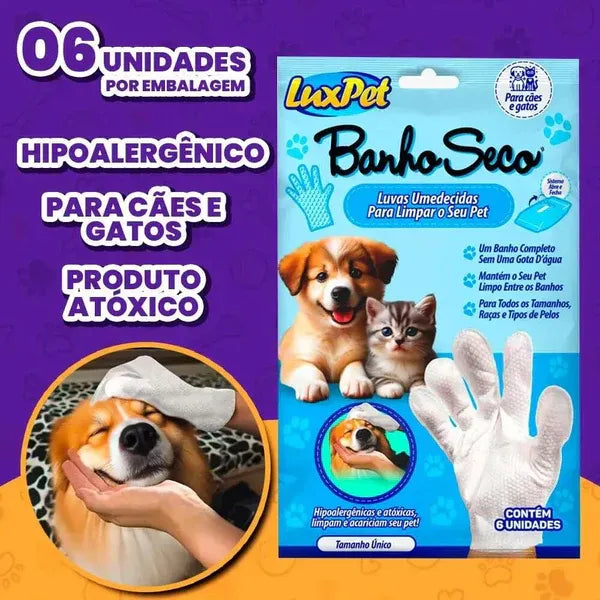 Luva Pet Umedecida